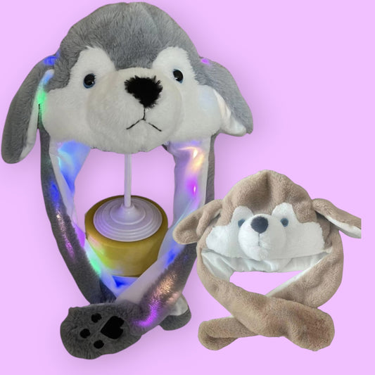 GORRA PELUDA C/ LUZ OREJA PERRO A