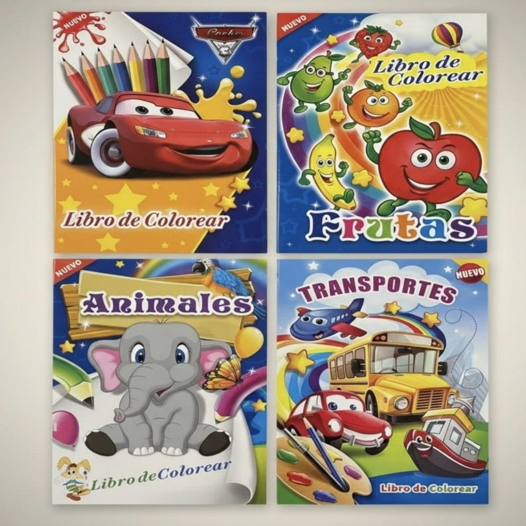 LIBRO DE COLOREAR ESPANOL A4-BK36834ESP