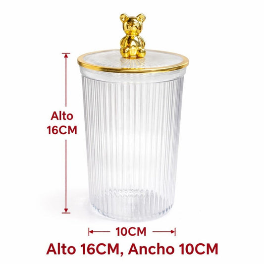 FRASCO DE PVC CON TAPA OSO GDE A2671