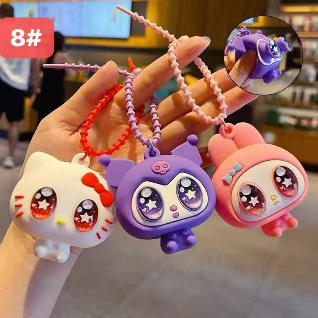 LLAVERO SANRIO OJOS SALTONES APRETAR