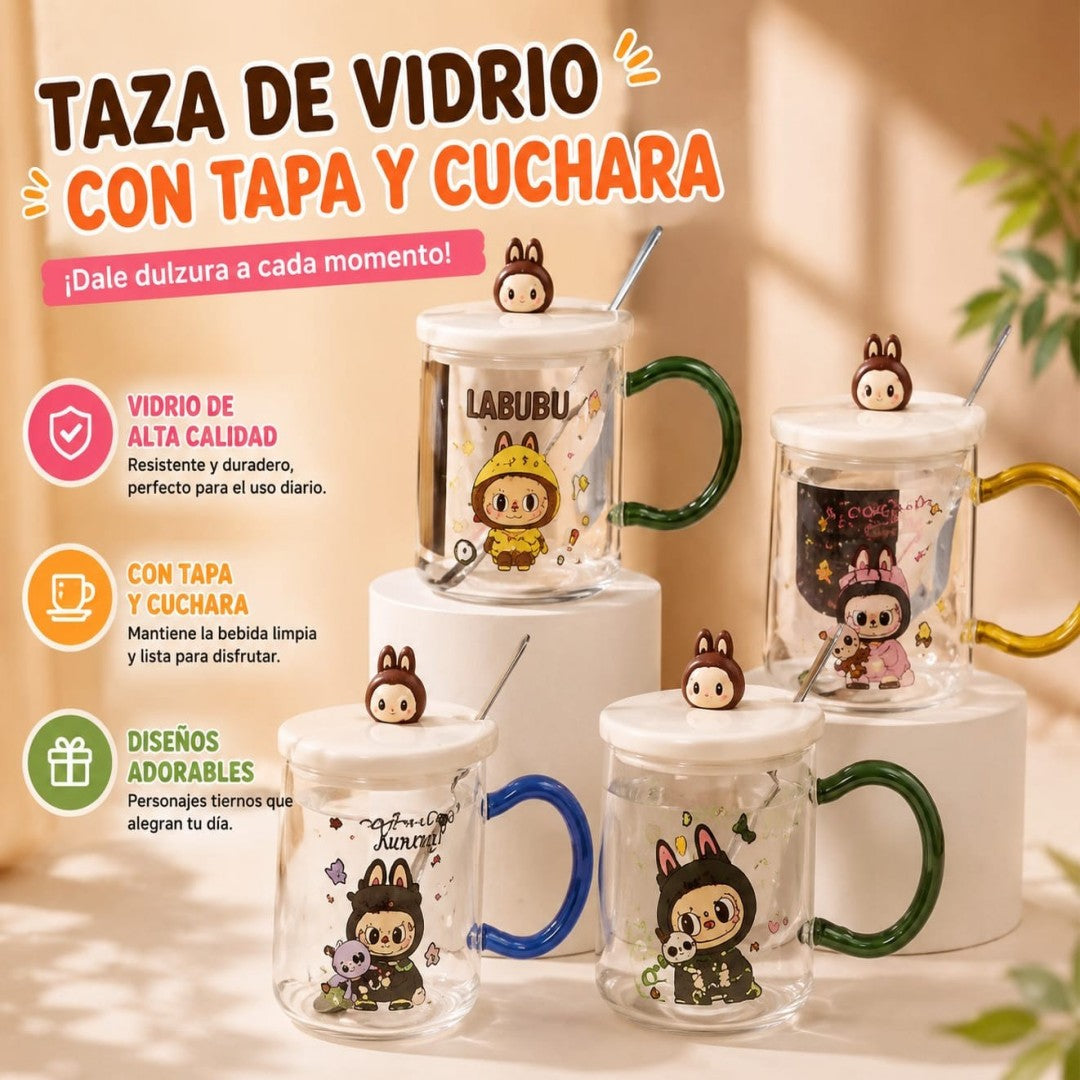 JARRA VIDRIO LABUBU