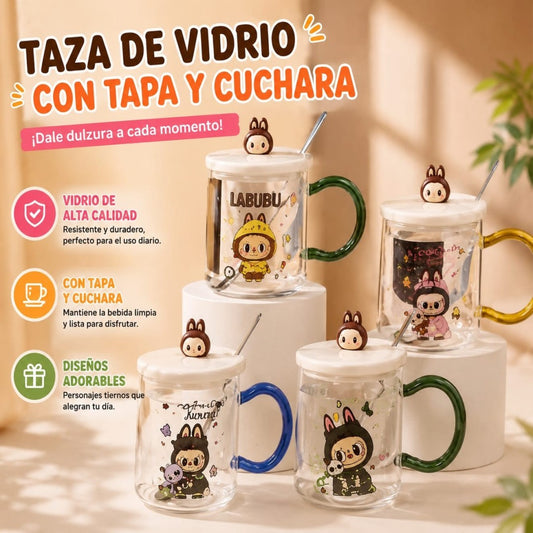 JARRA VIDRIO LABUBU