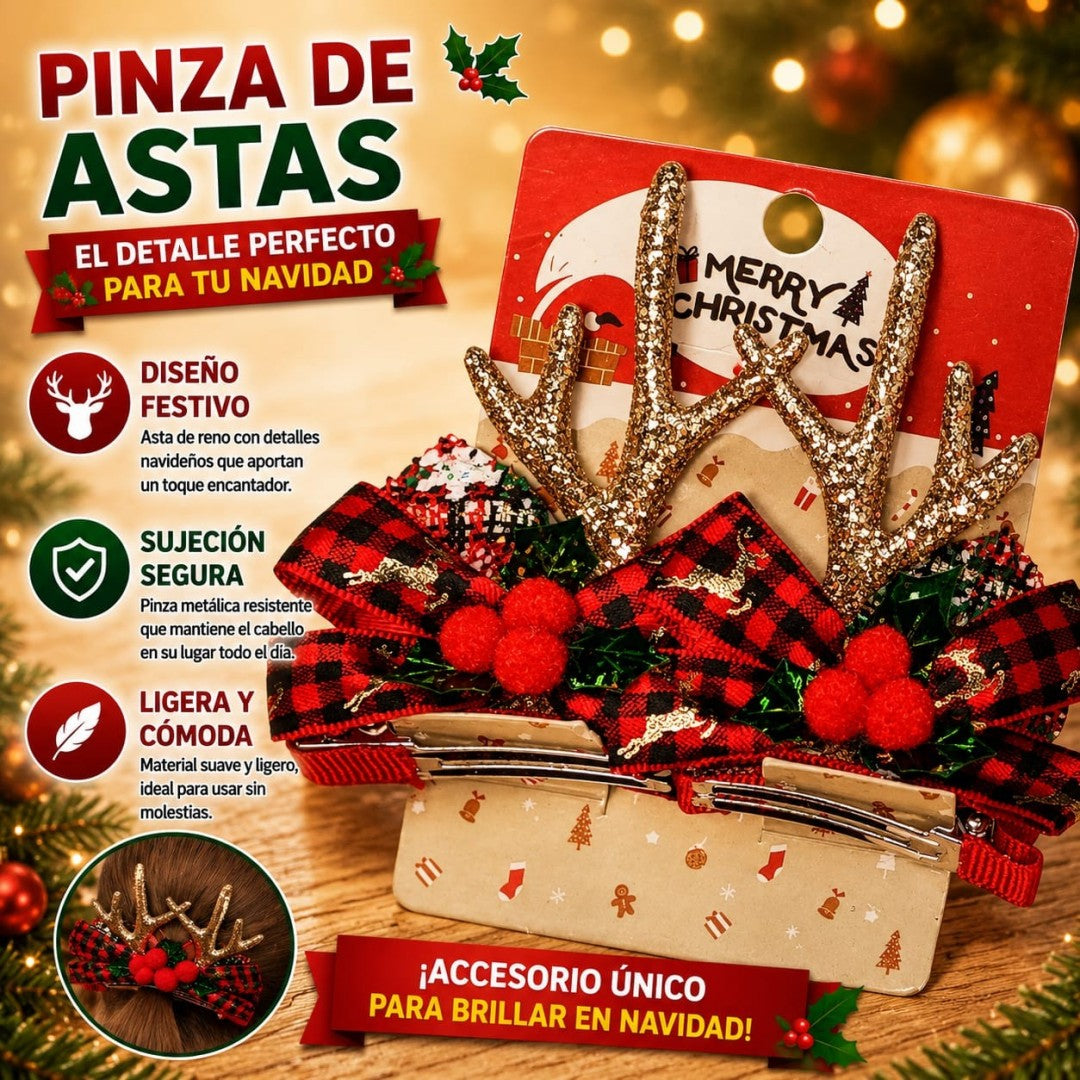 PRENSA P/ CABELLO ESCARCHA VENADO 2PCS