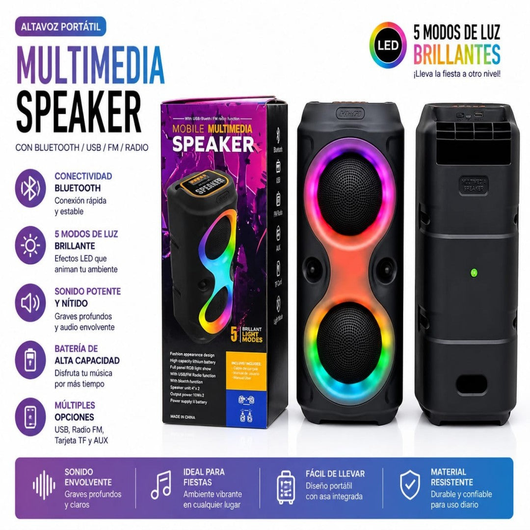 PARLANTE BLUETOOTH MS-3628BT-M