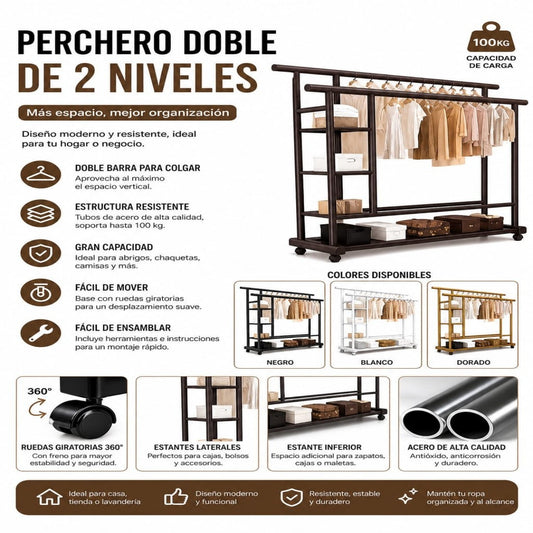 PERCHERO ORGANIZADOR MULTIFUNCIONAL JL-8738