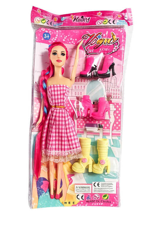 MUNECA BARBIE C/VESTIDO 11PUL 222-5