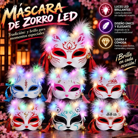 MASCARA GATO CON LUZ