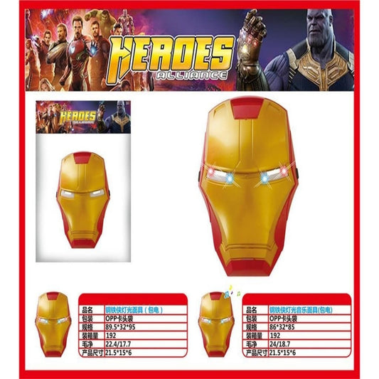 MASCARA CON LUZ IRON MAN