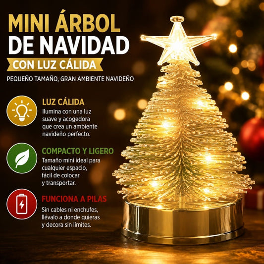 ARBOL MESA PEQ CON LUZ CALIDO