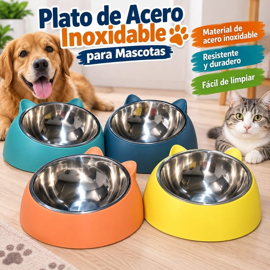 TAZA PARA MASCOTAS ACERO A17425