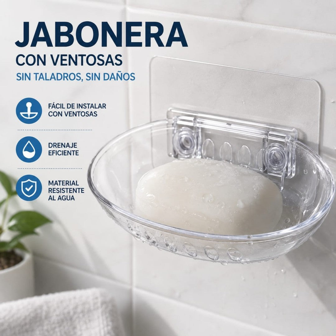 JABONERA TRANSPARENTE VENTOSA