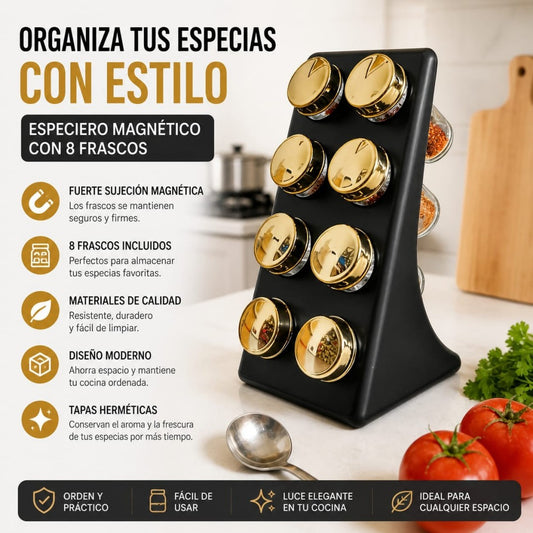 ESPECIERO CON SOPORTE 8EN1
