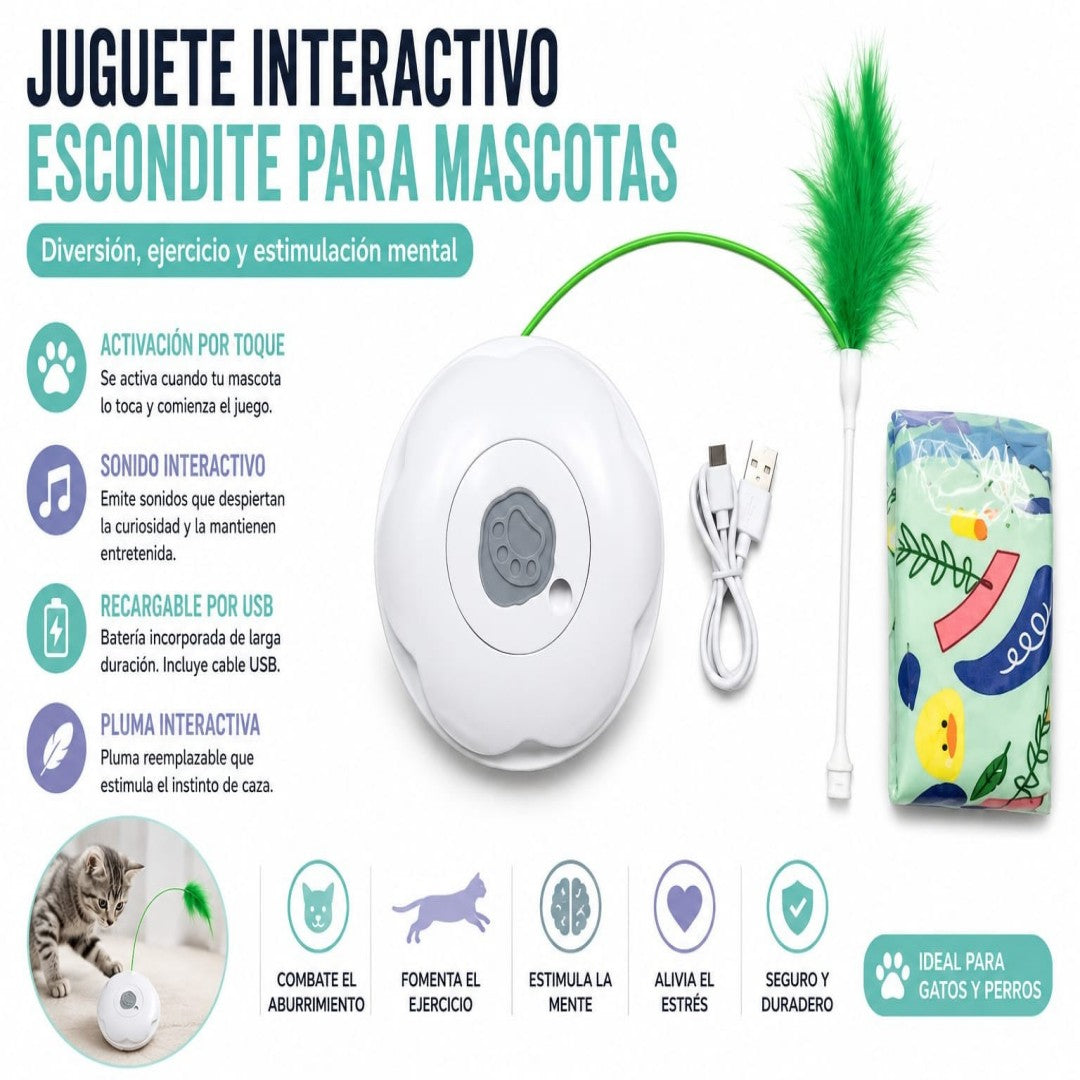 JUGUETE INTERACTIVO PARA GATOS