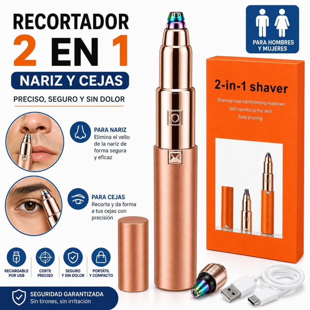 RECORTADORA DE NARIZ Y CEJAS 2EN1