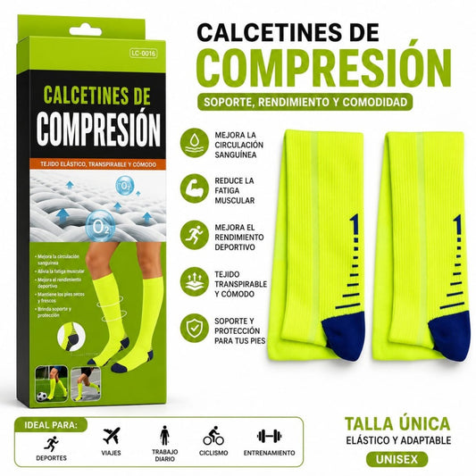 MEDIAS DEPORTIVAS DE COMPRESION LC-0016