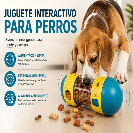 JUGUETE DISPENSADOR DE ALIMENTO MASCOTAS