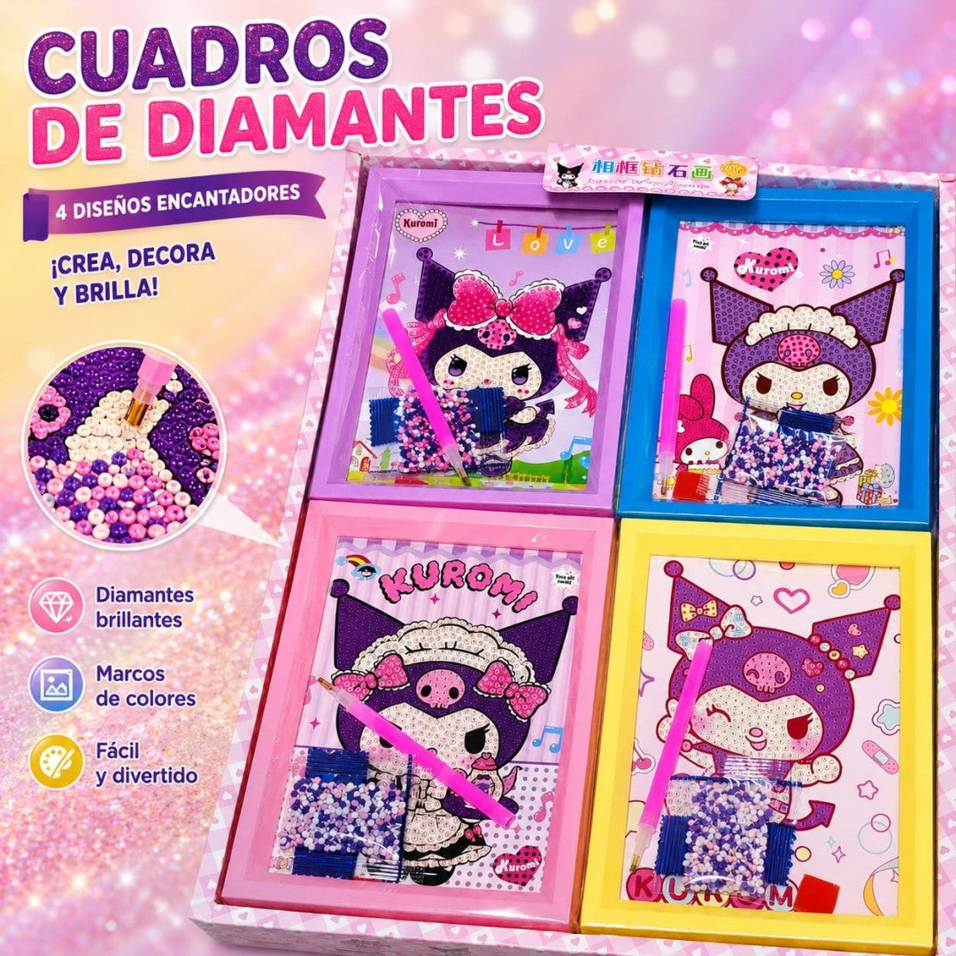 CUADRO DIAMANTE KUROMI ABA