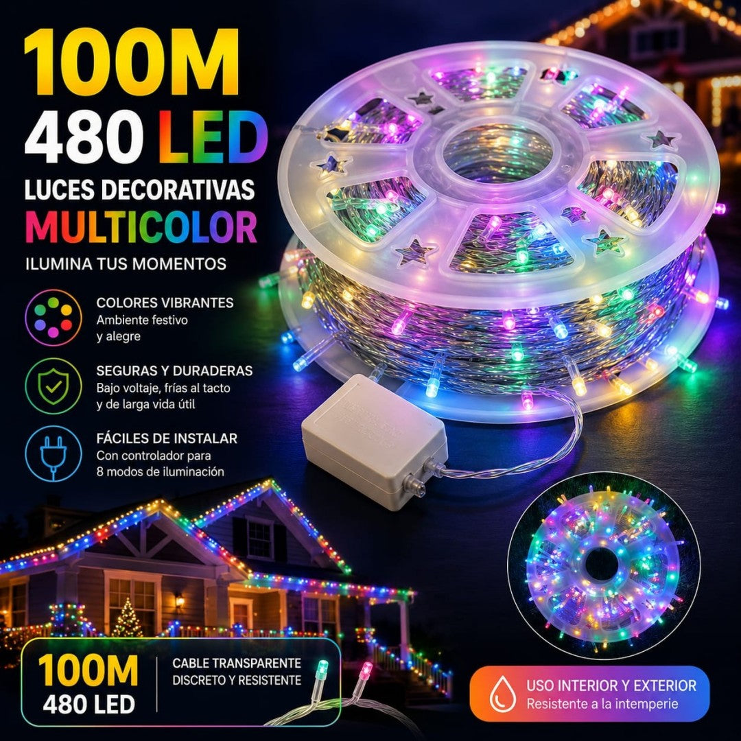 LUZ LED 100M 480L  COLOR ROLLO