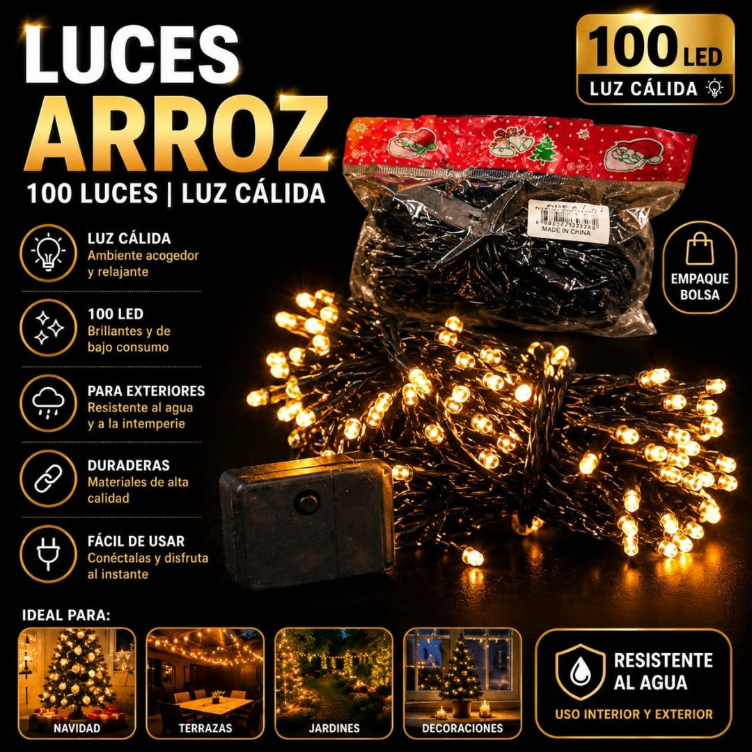 LUZ ARROZ  BLANCO 100L BOLSA