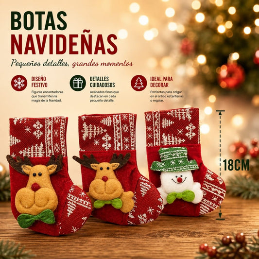 BOTAS NAVID ARBOL 18CM