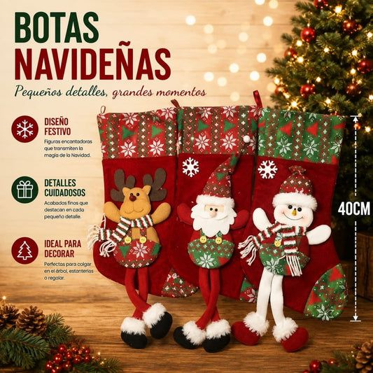 BOTAS NAVID PIERNA GDE 40CM