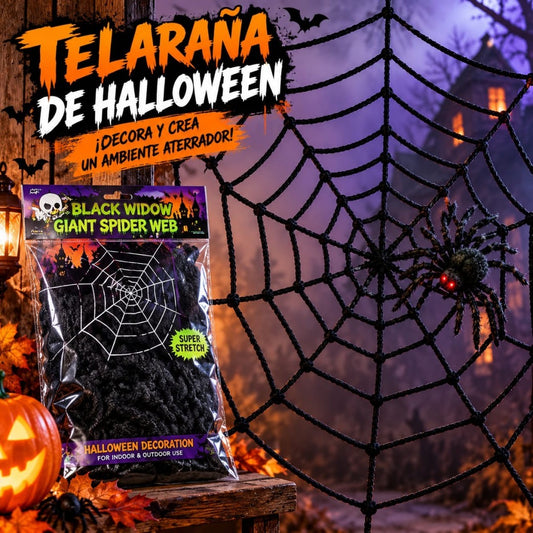 TELARANA HALLOWEEN NEGRO