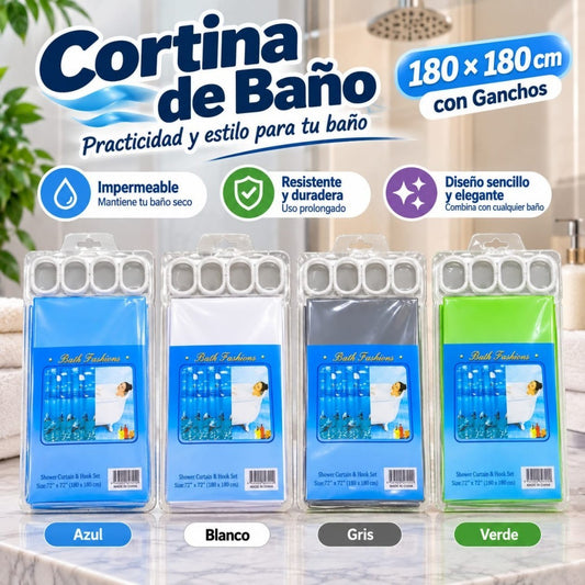 CORTINA DE BANO 0318 LISO