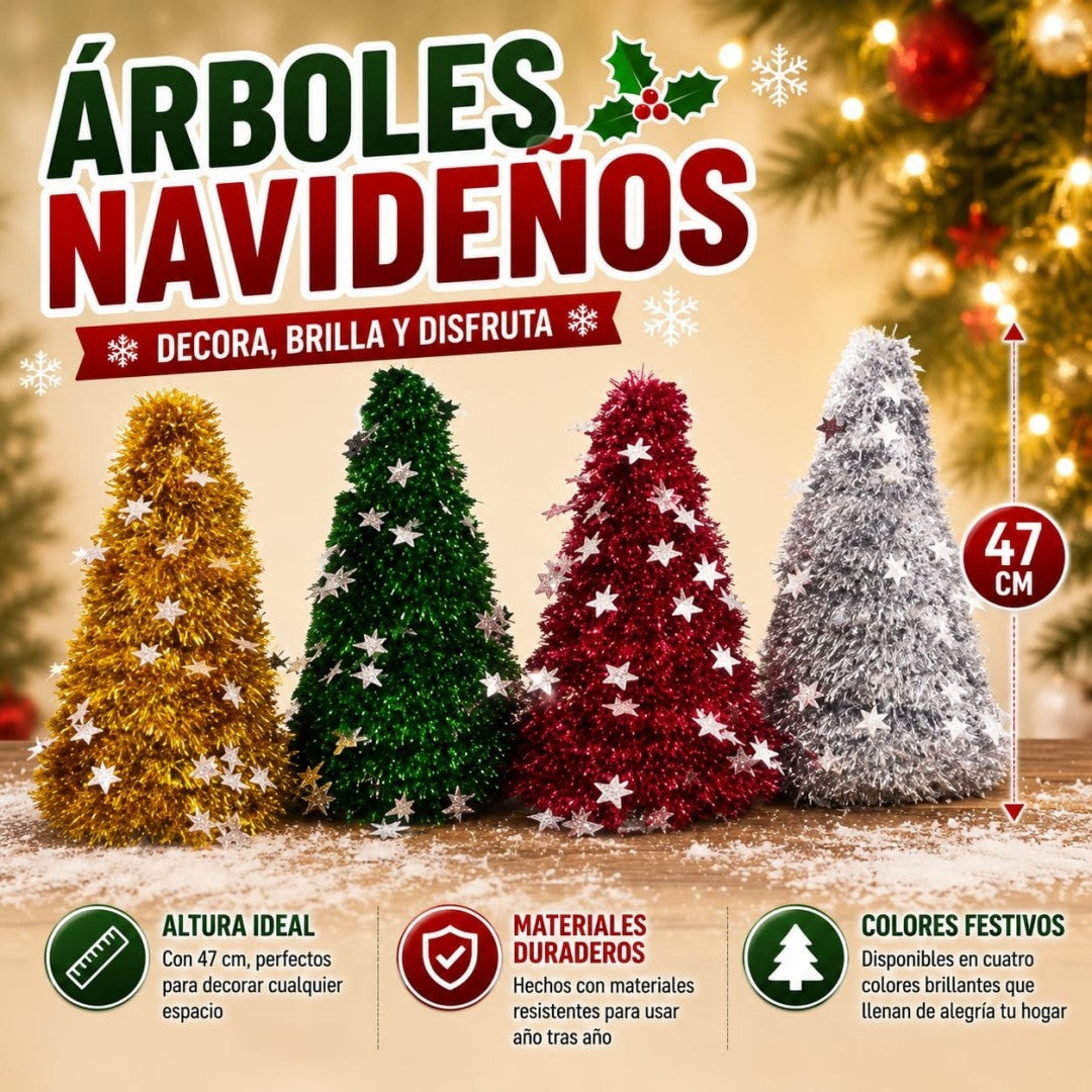 MINI ARBOL ESTRELLA 47CM