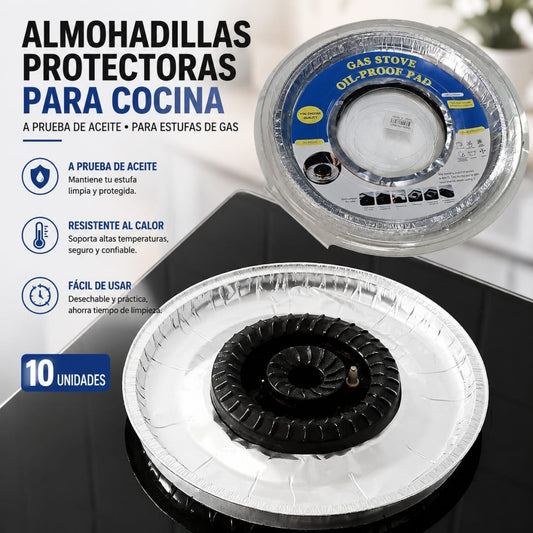 FORRO ANTI GRASA P\COCINA GAS  15CM 10PCS