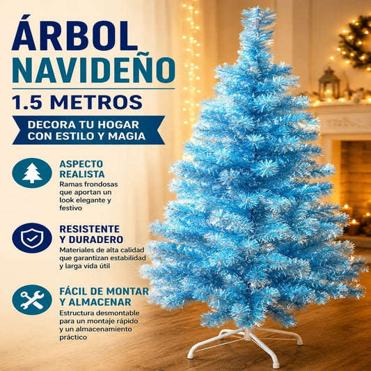 ARBOL NAVIDAD AZUL 150CM