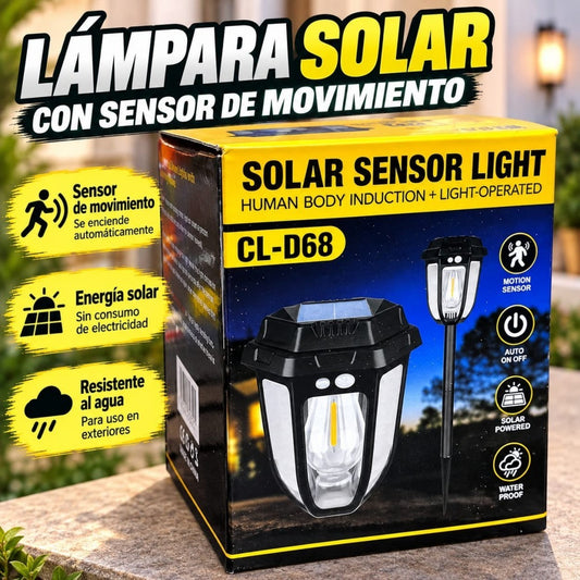 LAMPARA SOLAR CON SENDOR P\EXTERIORES CL-D68