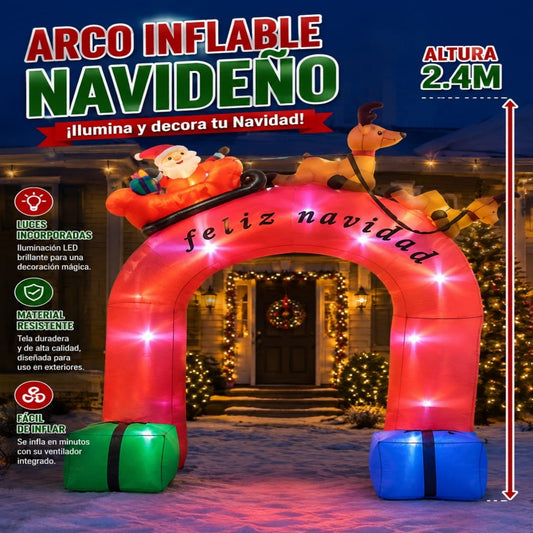 INFLABLE DE NAVIDAD 2.4M  FUENTE VENADO