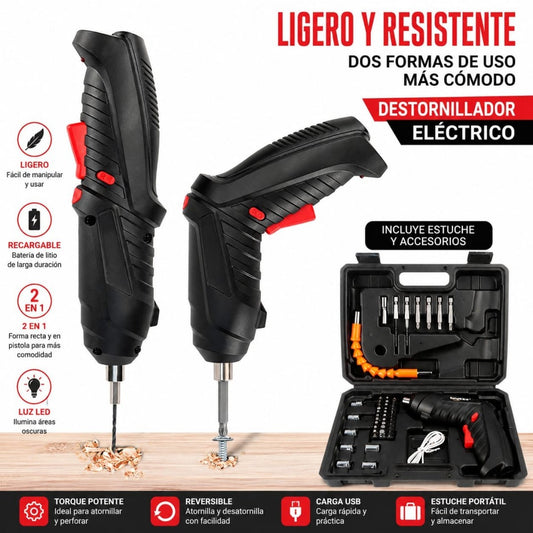 JUEGO DE DESTORNILLADOR ELECTRICO