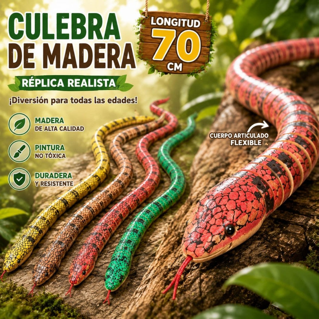 CULEBRA MADERA 70CM