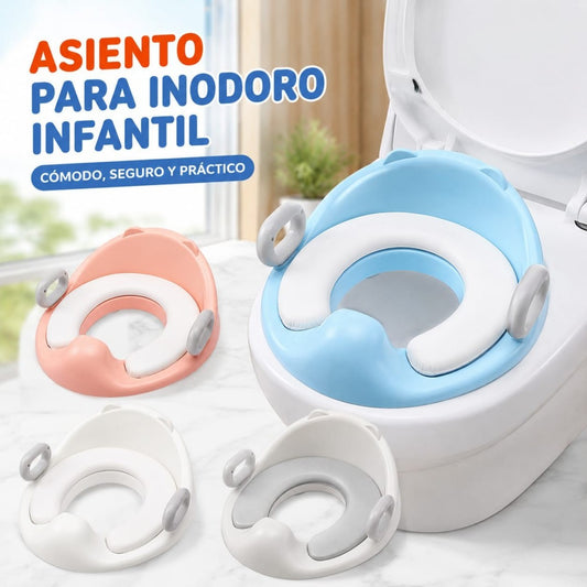 ASIENTO INFANTIL PARA INODORO CON AGARRADERA
