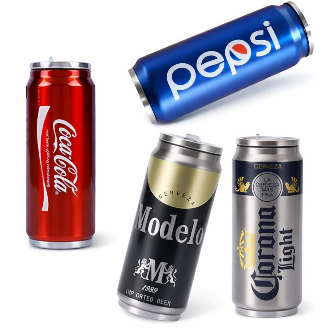 VASOS ACERO TIPO LATA 500ML
