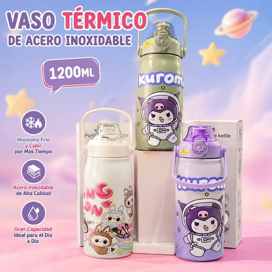 VASOS ACERO PERSONAJE 1200ML 3D