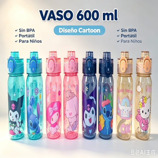 BOTELLA PVC SANRIO 600ML 2417-1
