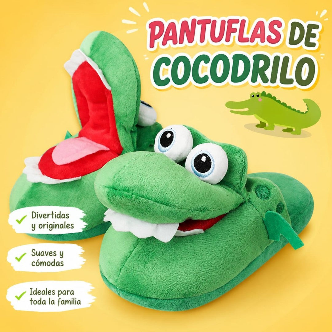 Pantuflas de dinosaurio con colchón de aire
