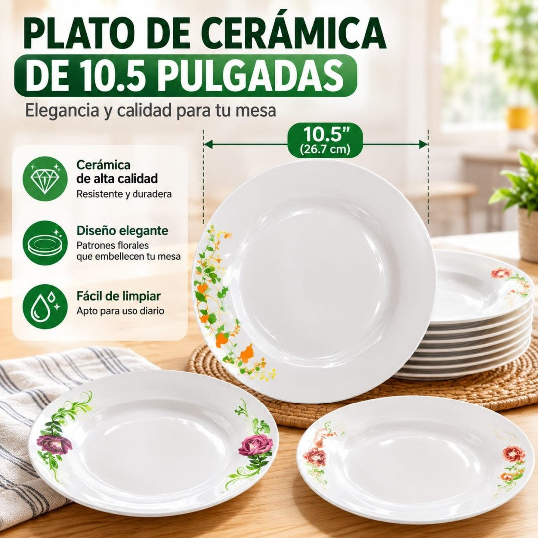 PLATO CERAMICA 10.5PULG 7951-1