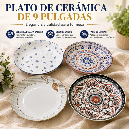 PLATO CERAMICA 9PULG 7951-3