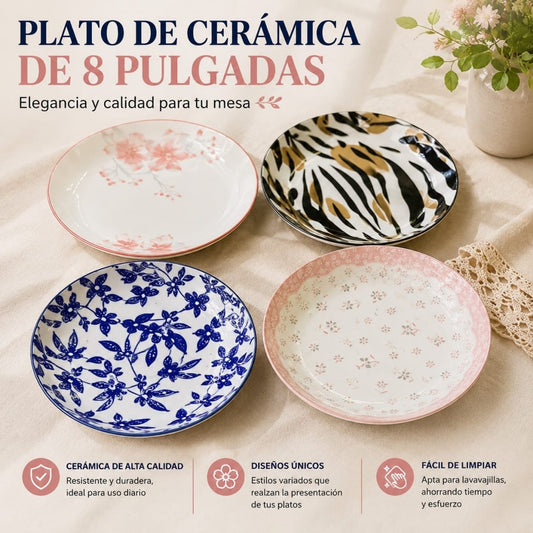 PLATO CERAMICA 8PULG 7951-4