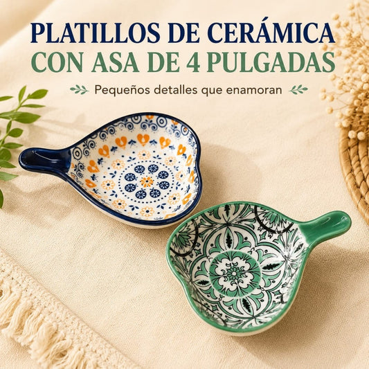 PLATO CON MANGO CERAMICA 4PULG 7951-9