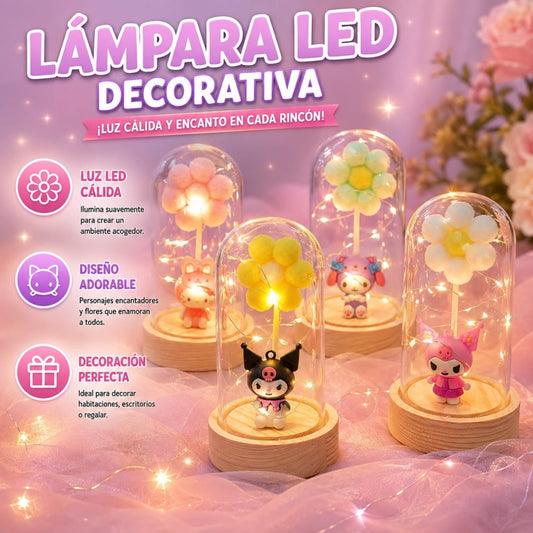 LAMPARA SANRIO EN FRASCO