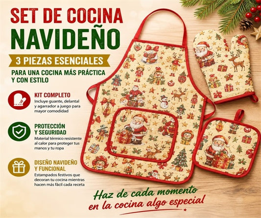SET DELANTAL+GUANTE+INTIVITUAL NAVI