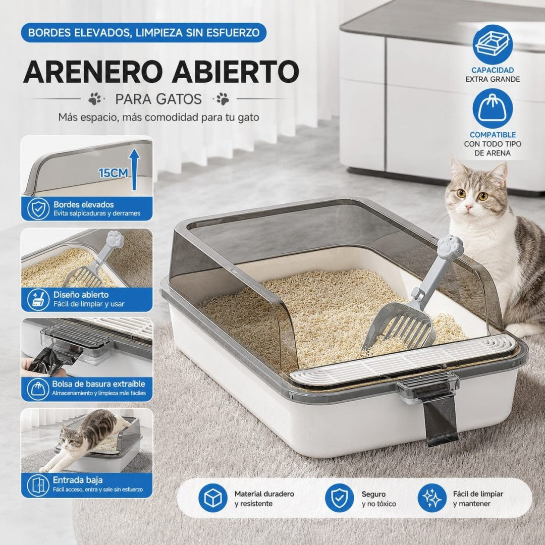 ARENERO PARA GATO CON PALA BOLSA