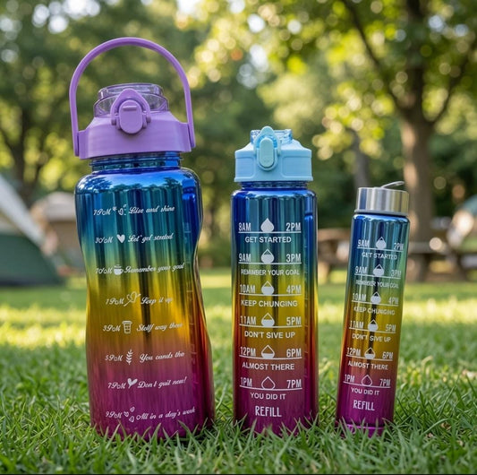 BOTELLA 3PCS ENCHAPADO 2L+0.9L+0.3L