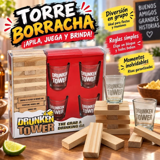 JUEGO DE TRAGO CON JENGA BLANCA MS20460Y