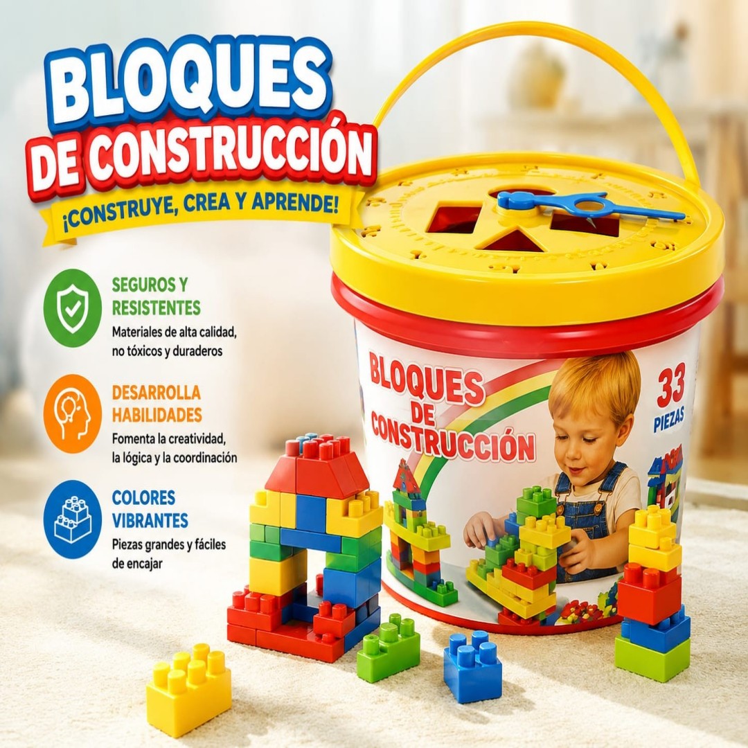 JUGUETE BLOQUES BALDE TA-2004 33PCS