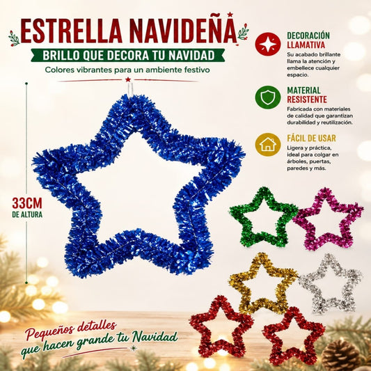 ESTRELLA TIPO PINO 33CM